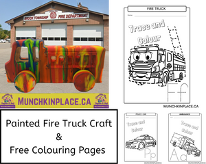 Fire Truck Painting & Free Emergency Vehicle Colouring Pages