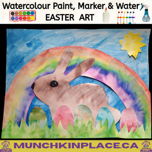 Easy Easter Painting and Free Easter Colouring Activity Pack