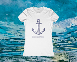 Lake Simcoe Anchor Women's Favorite Tee White or Grey