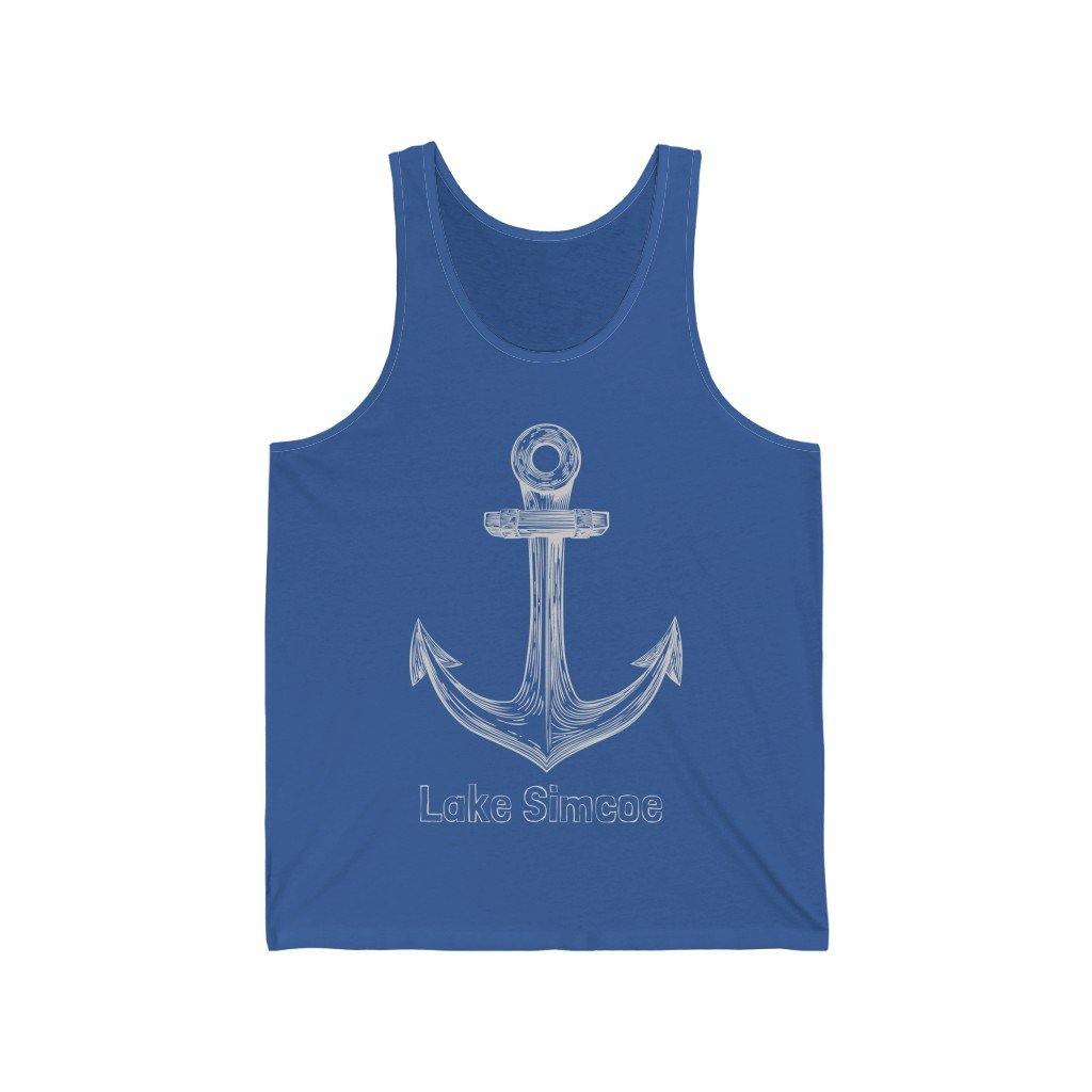 Lake Simcoe Anchor Unisex Jersey Tank - Munchkin Place Shop 