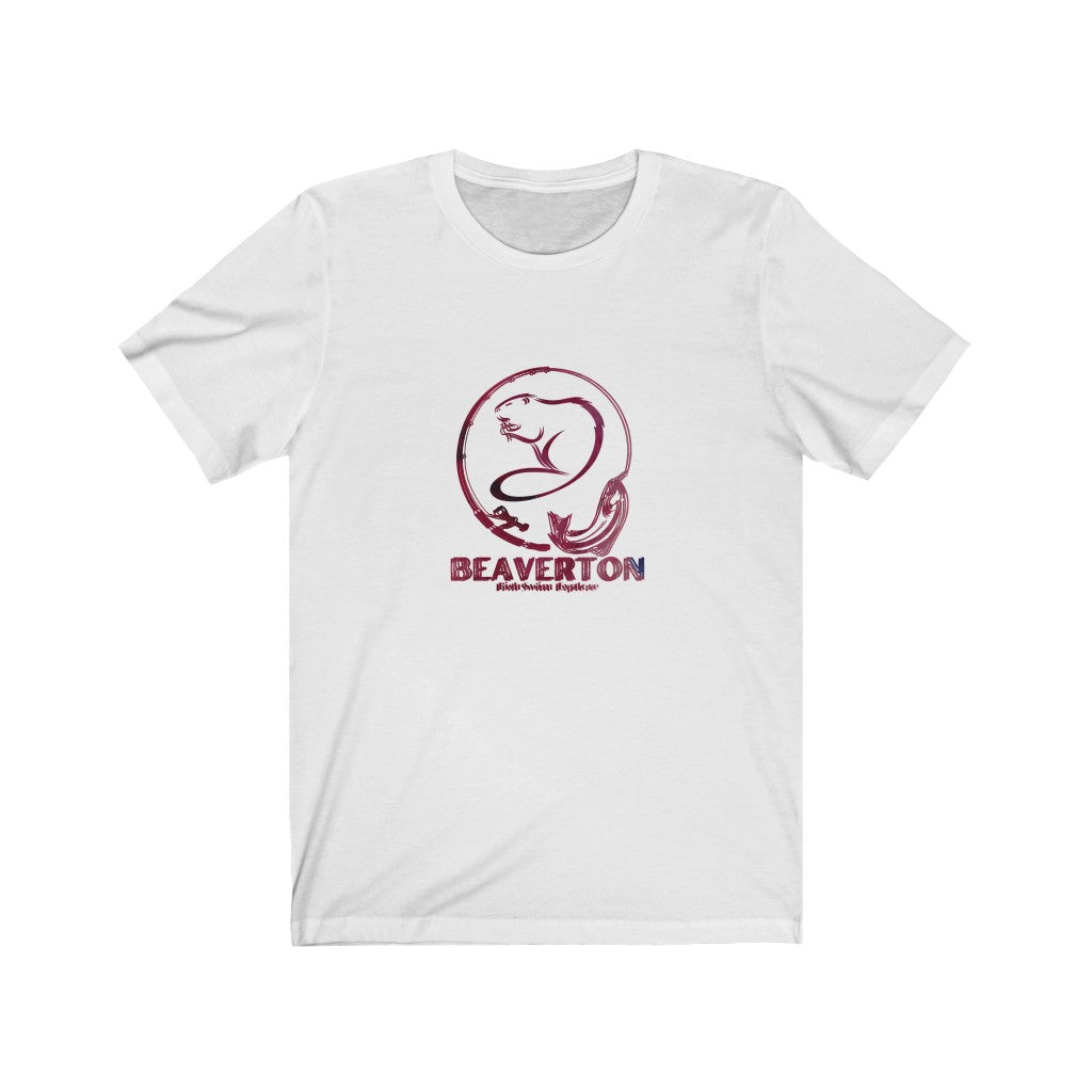 Beaverton Unisex Jersey Short Sleeve Tee in White