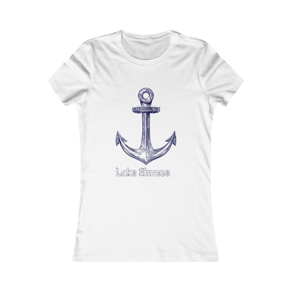 Lake Simcoe Anchor Women's Favorite Tee White or Grey