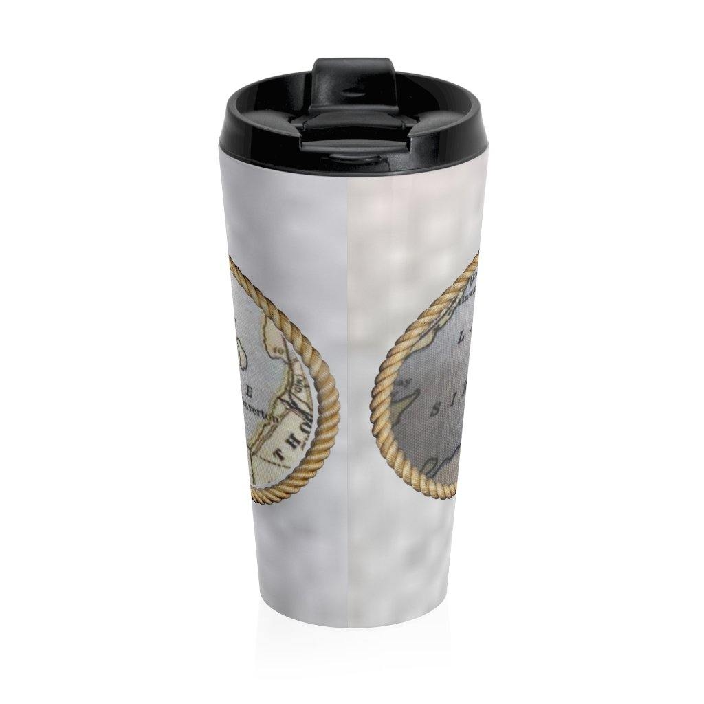 Map of Lake Simcoe Map Stainless Steel Travel Mug - Munchkin Place Shop 