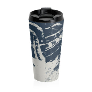 Once Over The Blues Stainless Steel Travel Mug