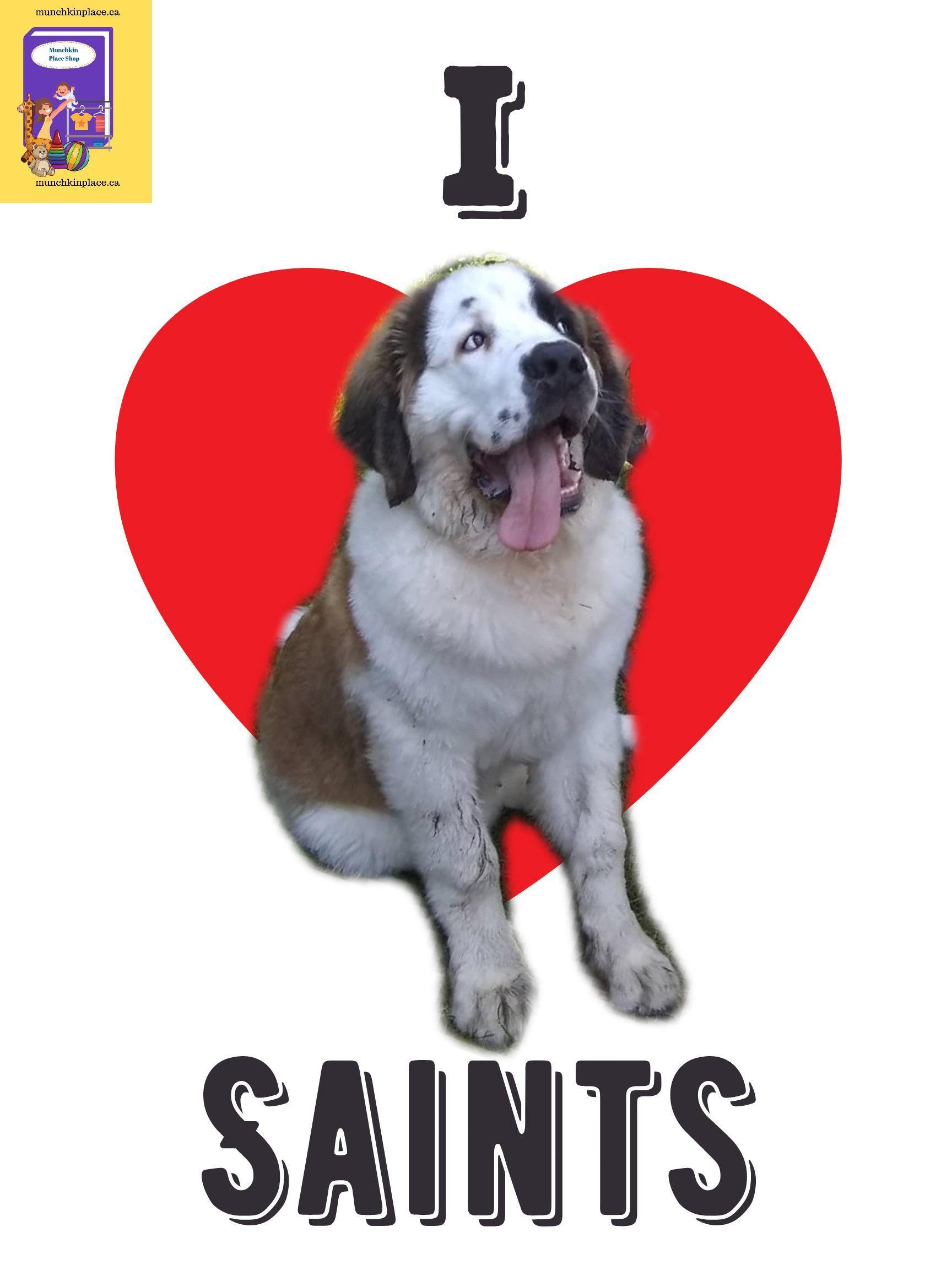 I Love Saints Enamel Camping Mug - Munchkin Place Shop 