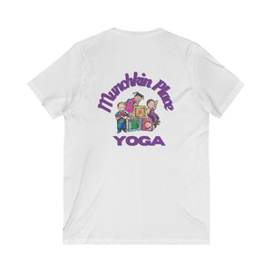 Munchkin Place Yoga Unisex Jersey Short Sleeve V-Neck Tee