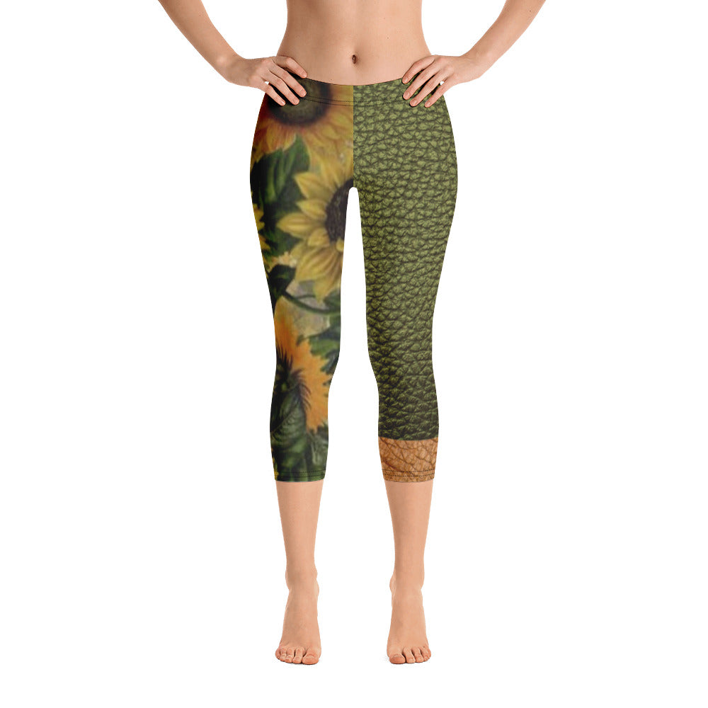 Sunflower Capri Leggings