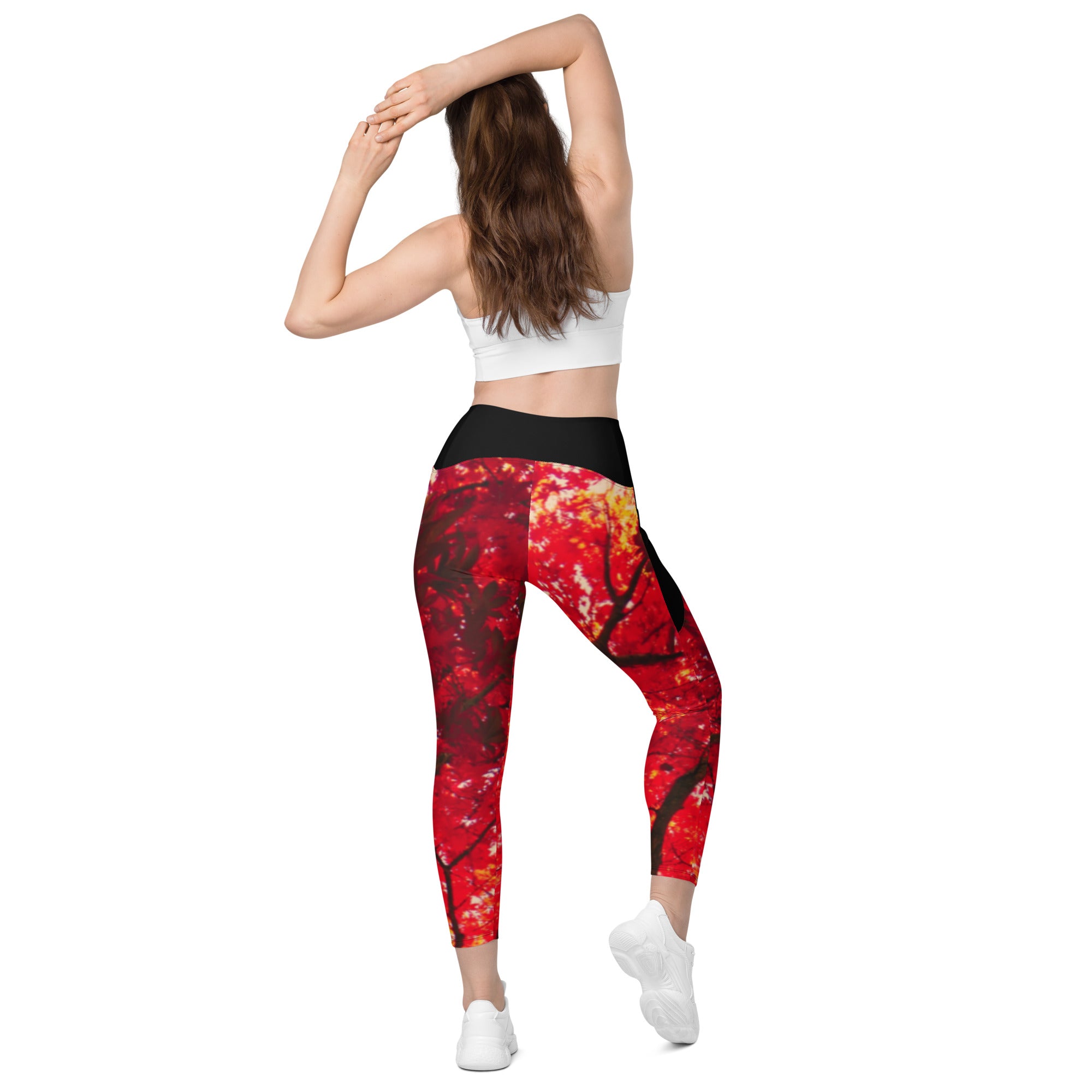 Oh Canada Crossover leggings with pockets