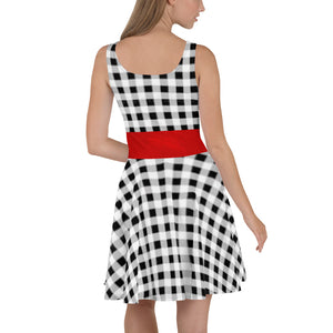 Buffalo Plaid Skater Dress