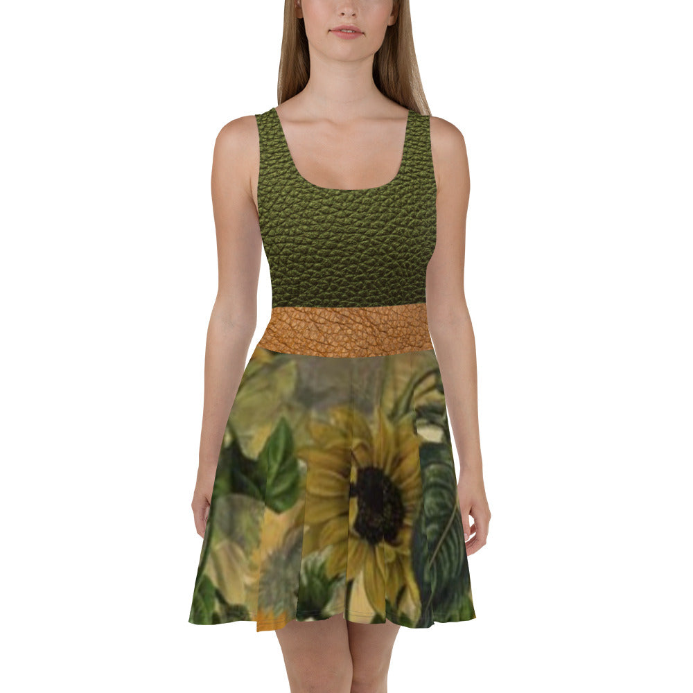 Sunflower Skater Dress