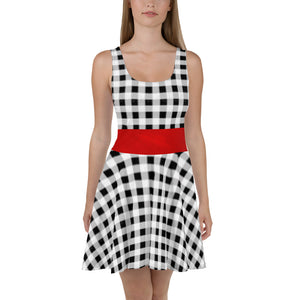 Buffalo Plaid Skater Dress