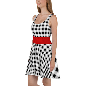 Buffalo Plaid Skater Dress