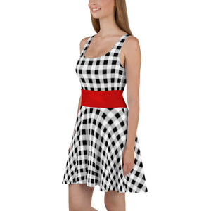 Buffalo Plaid Skater Dress