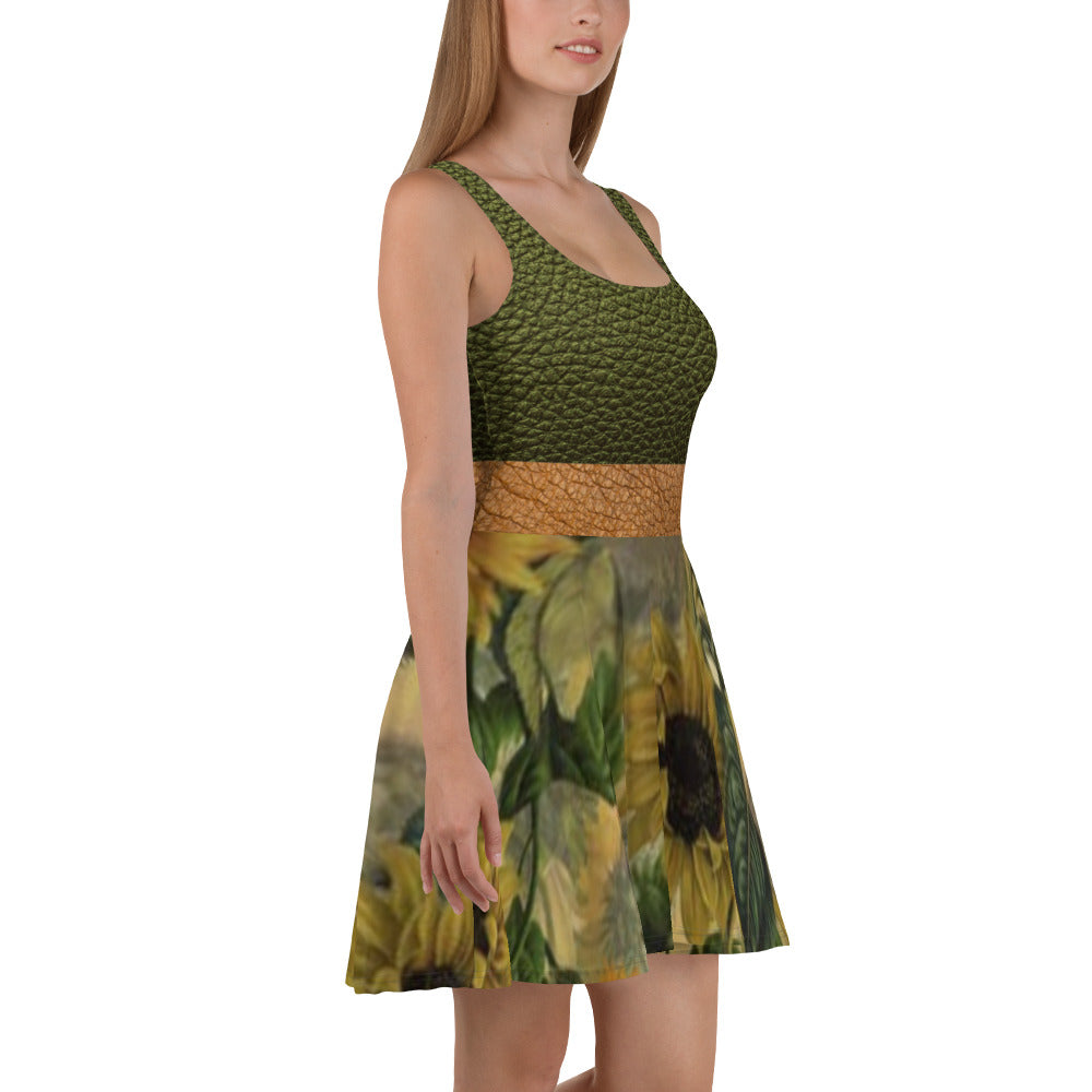 Sunflower Skater Dress