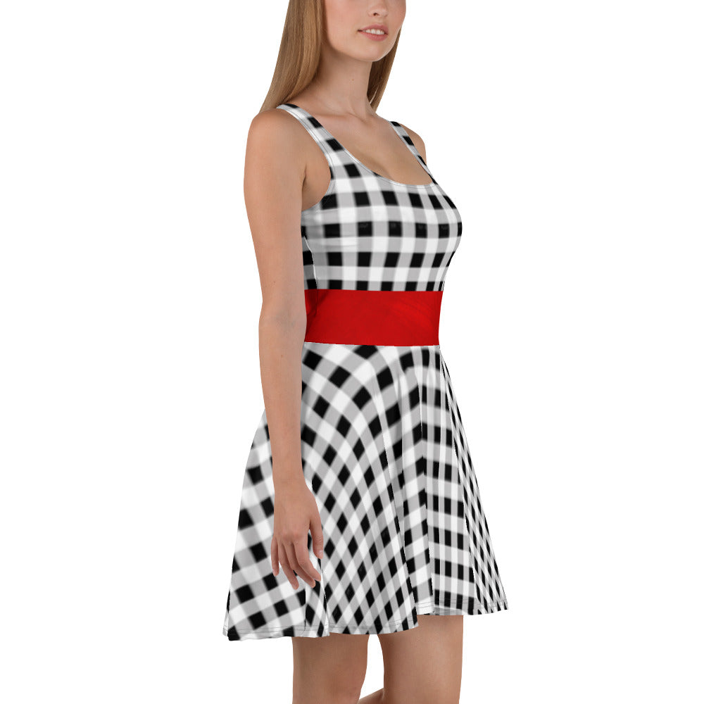 Buffalo Plaid Skater Dress