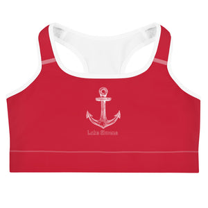 Lake Simcoe Sports bra in Red