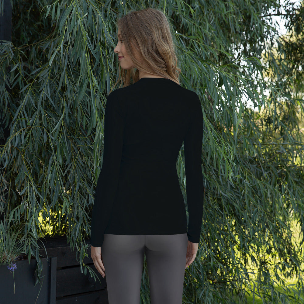 Lake Simcoe Women's Longsleeve in Black