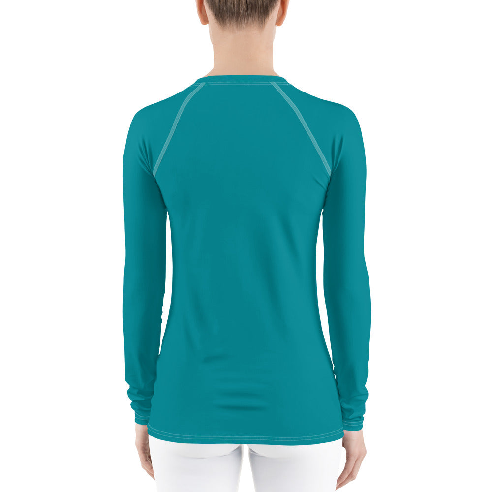 Lake Simcoe Women's Longsleeve in Eastern Blue