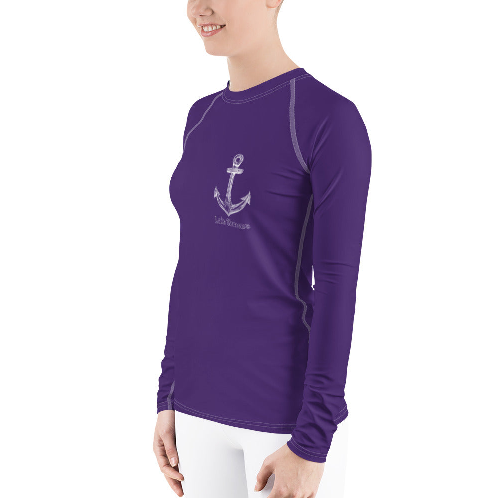 Lake Simcoe Women's Longsleeve in Purple