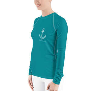 Lake Simcoe Women's Longsleeve in Eastern Blue