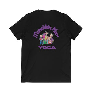 Munchkin Place Yoga Unisex Jersey Short Sleeve V-Neck Tee