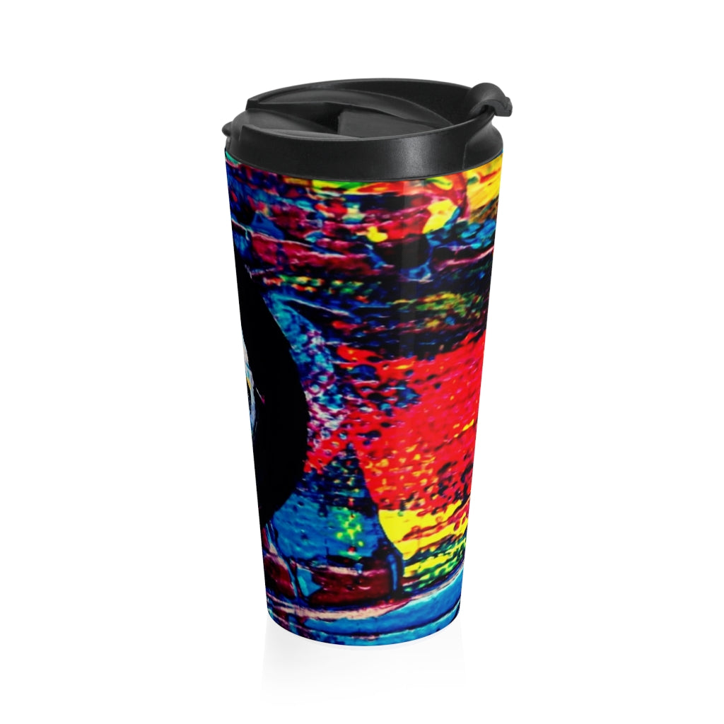 Make Art Not War Stainless Steel Travel Mug