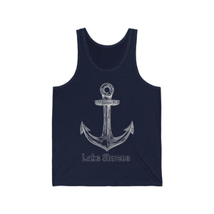 Lake Simcoe Anchor Unisex Jersey Tank - Munchkin Place Shop 