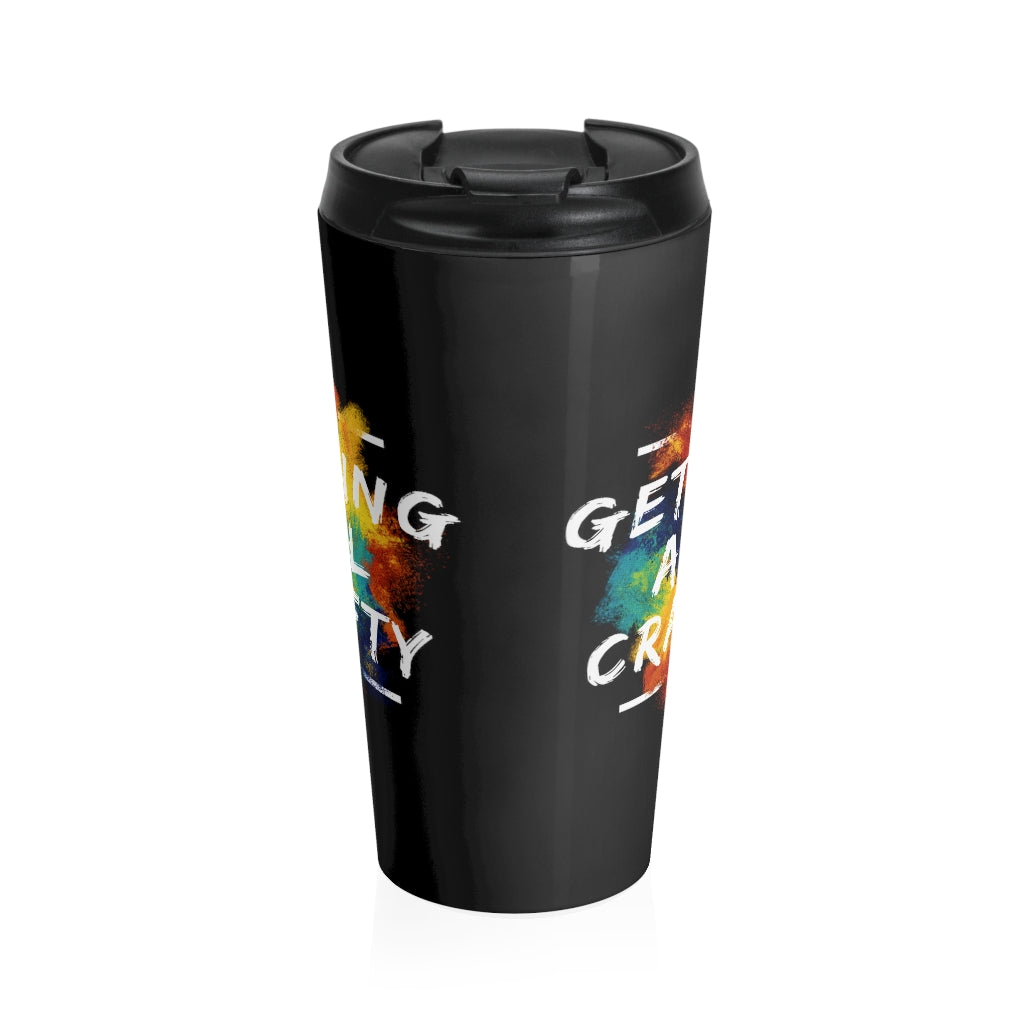 Getting All Crafty Stainless Steel Travel Mug in Black